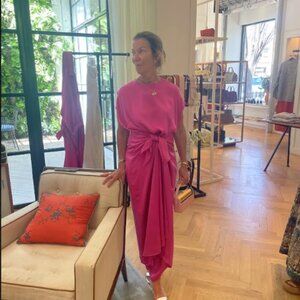 Dušan Knot Jumpsuit - Magenta